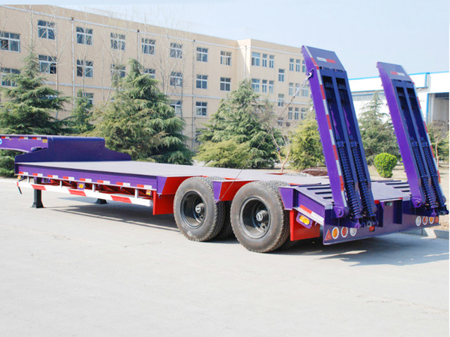 تریلر کامیون کم تخت تعلیق محور بوژی دو محور FUWA