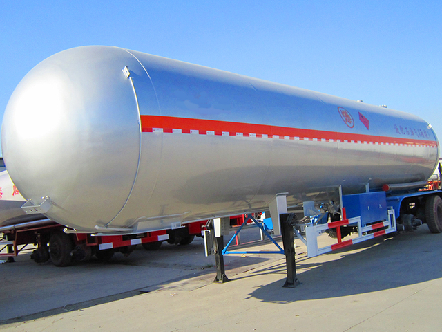 Tre-akslet 50CBM 60000 liter LPG tank trailer