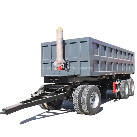 Trailer pembuangan belakang traktor drawbar penarik